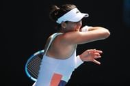 Garbine Muguruza has been timing the ball beautifully all week.