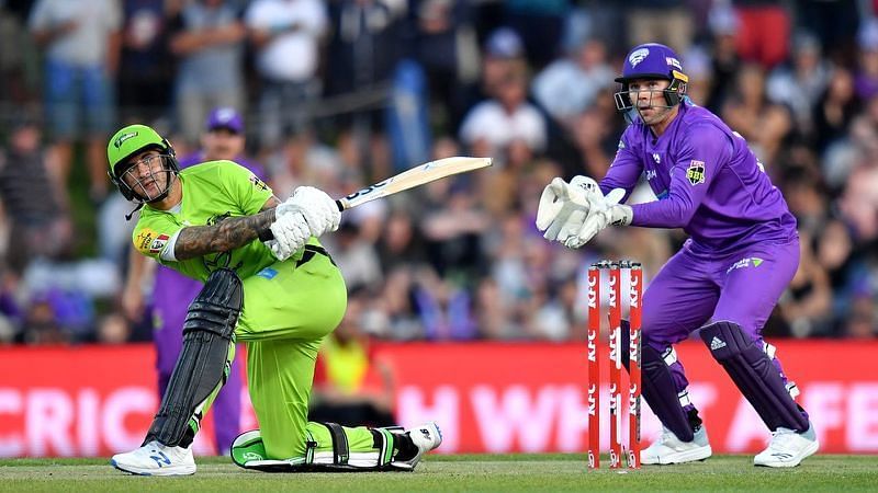 Alex Hales (L) was the top scorer of the match.