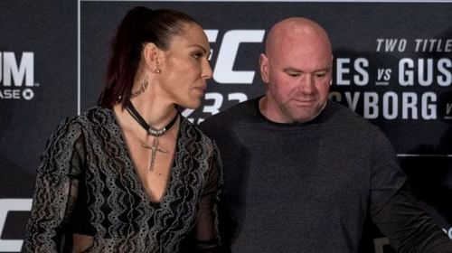 Cris Cyborg and Dana White