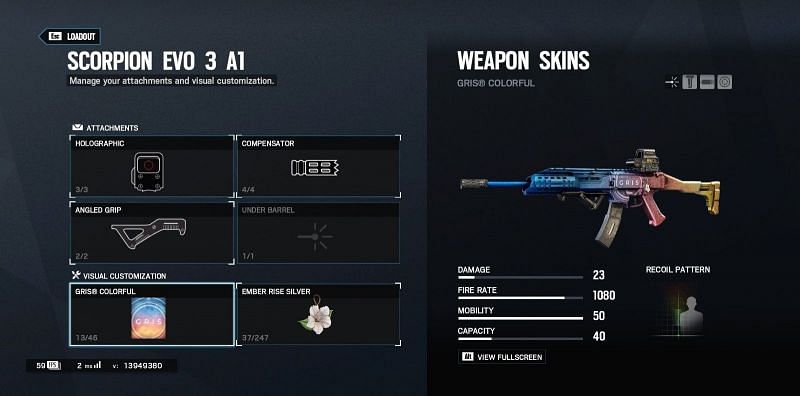 Ela&#039;s gun stats at the moment