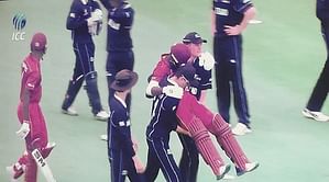 Kiwi players carry injured West Indies batsman off the field, win hearts [Watch]
