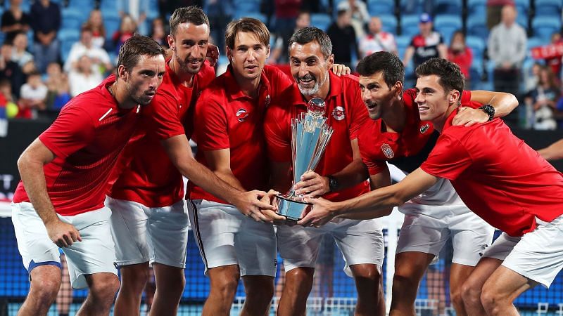 Serbia lift the inaugural ATP Cup in 2020 with a victory over Spain in the final