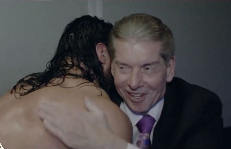 McIntyre embraces Vince following his Rumble win