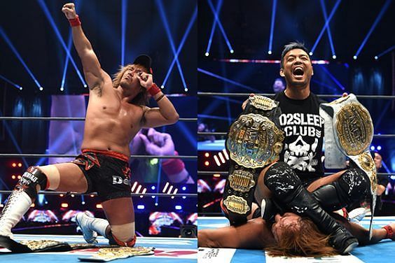 KENTA attacks Naito at Wrestle Kingdom 14