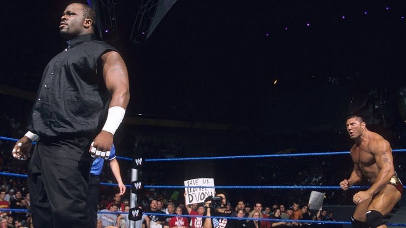 Before he was a break out star from Evolution, Batista stood in D-Von Dudley&#039;s corner