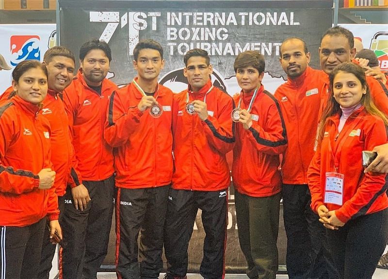 Indian team at Strandja International Boxing Tournament