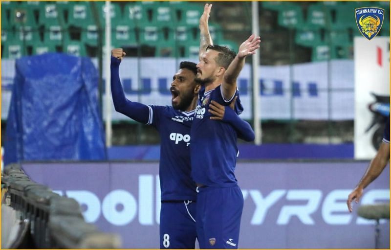 Nerijus Valskis found himself on the scoresheet again (Pic: Chennaiyin FC)
