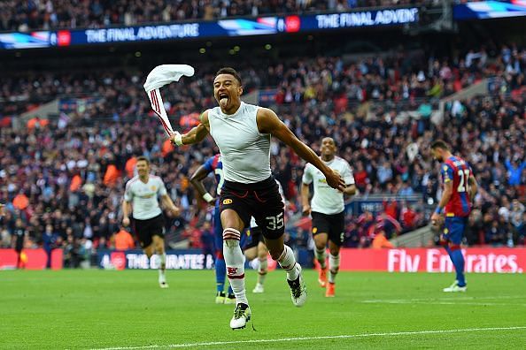 Jesse Lingard struck the winner for United against Crystal Palace in the 2016 FA Cup final
