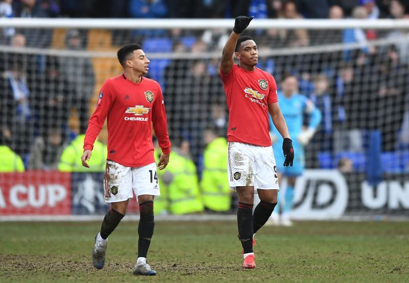 Jesse Lingard and Anthony Martial, both scored against Tranmere Rovers