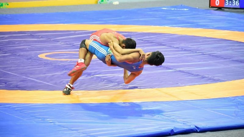 The wrestling action continues on Day 10 of the Khelo India Youth Games 2020 in Guwahati, Assam