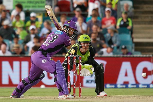 Matthew Wade has impressive numbers in the Big Bash League for Hobart Hurricanes