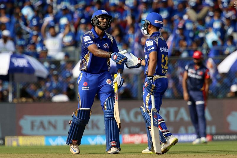 Suryakumar Yadav and Ishan Kishan playing for Mumbai Indians