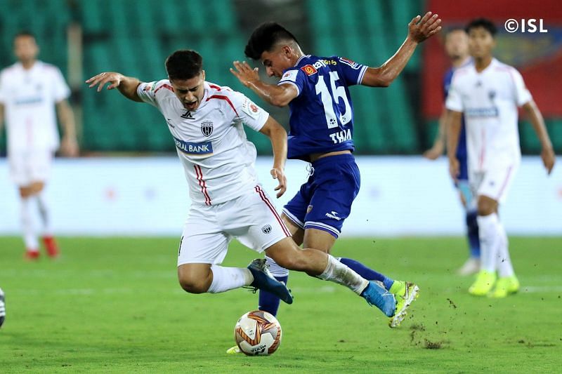 Anirudh Thapa had a big influence on proceedings (Pic: ISL)