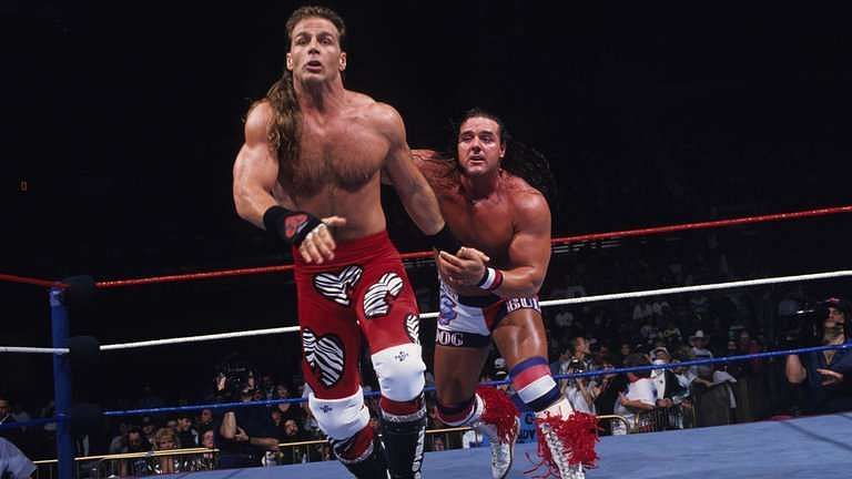 Davey Boy Smith started and ended the Rumble match against Michaels