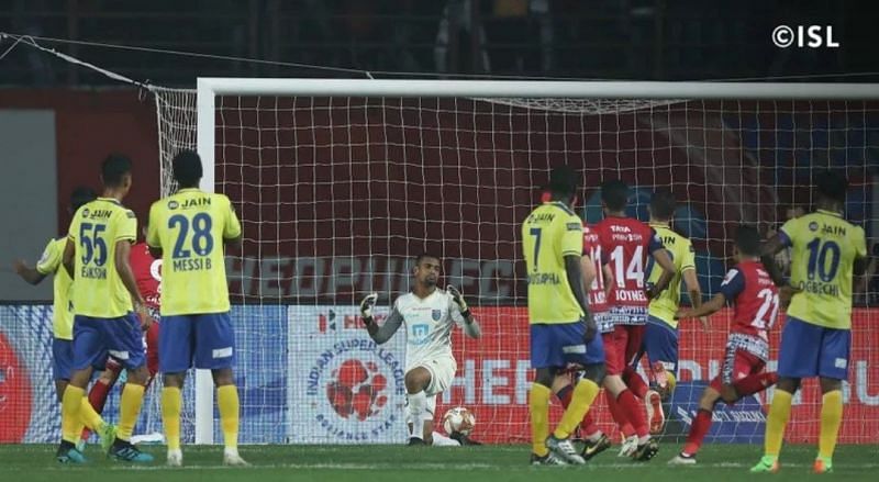 Kerala Blasters made far too many errors on the night. (Credits: ISL)