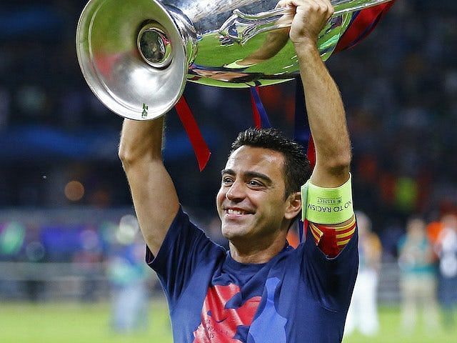 Xavi won the treble in his final season with the Catalan club