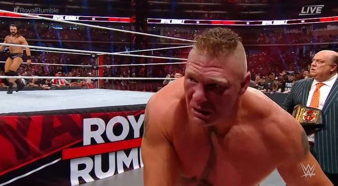 ब्रॉक लैसनर ने Royal Rumble मैच में 13 सुपरस्टार्स को एलिमिनेट कर रोमन रेंस का रिकॉर्ड तोड़ा