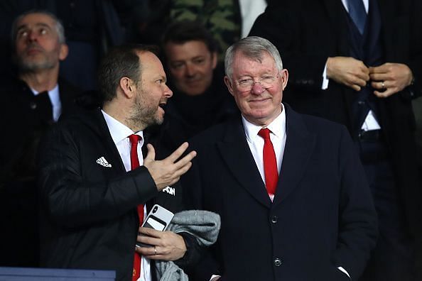 Ed Woodward and former Manchester United manager Sir Alex Ferguson