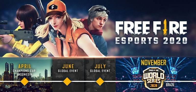 2020 is packed with global Free Fire tournaments