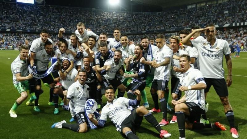 Real Madrid celebrated their 2nd Liga title of the 2010s decade in 2017-18