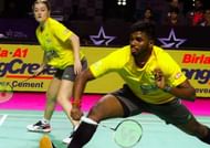 Satwiksairaj Rankireddy with Partner Jessica Pugh