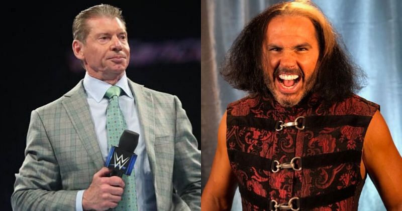 Not one of Vince&#039;s better ideas (Pic Source: WWE / Matt Hardy Twitter)