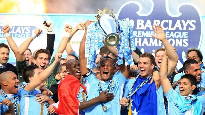 Manchester City lifted their first EPL title in 2011-12