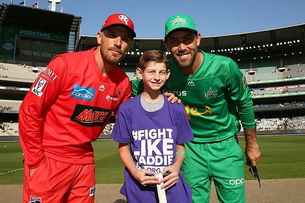 Aaron Finch (left) and Glenn Maxwell (right)