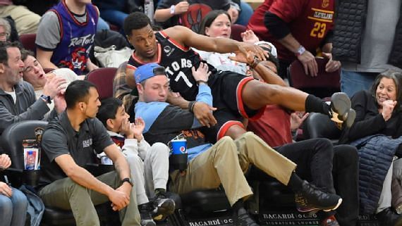 Kyle Lowry was involved in an altercation with a fan [Image: David Richard]