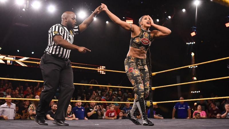 Bianca Belair after becoming the No.1 contender for the NXT Women&#039;s Championship