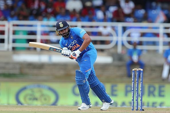 Rohit Sharma led from the front in chase.