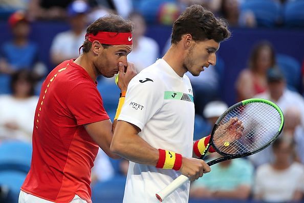 Rafael Nadal and Pablo Carre&ntilde;o Busta