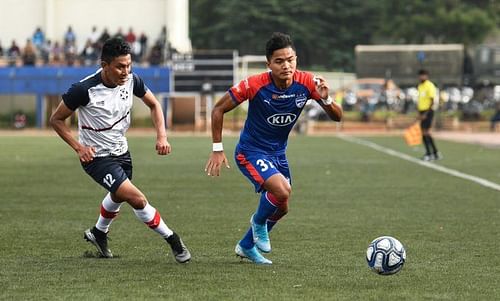 Edmund Lalrindika in action for Bengaluru FC 'B' (Image Credits: Bengaluru FC Media)