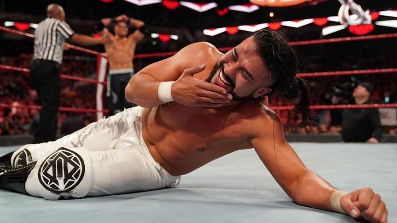 Andrade with a wicked smirk