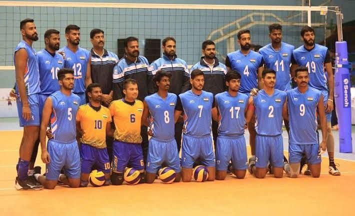The Indian men&#039;s volleyball team clinched gold at the 2019 South Asian Games