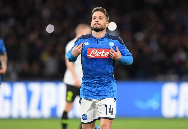 Mertens for current club Napoli in the Champions League
