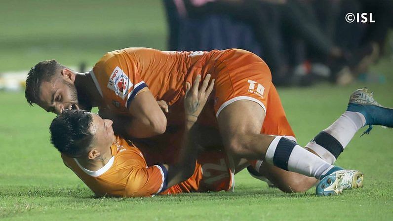 It was Jackichand&#039;Singh&#039;s cross that led to the first goal. (Image: ISL)