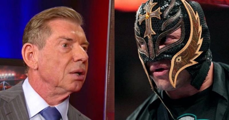 Vince McMahon and Rey Mysterio.