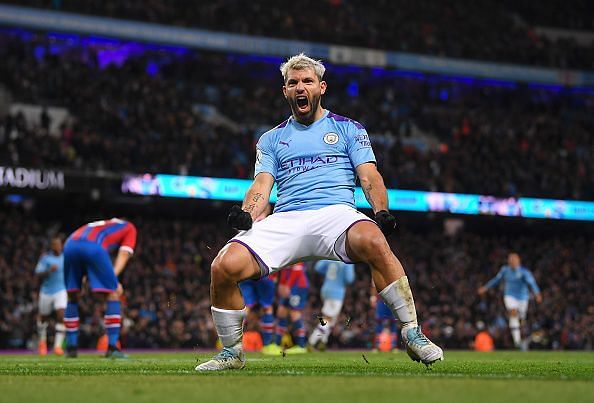 Aguero has scored six goals in the last three Premier League games