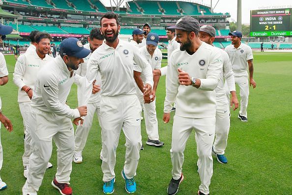 India finished the year as No. 1 on the ICC Test Championship points table
