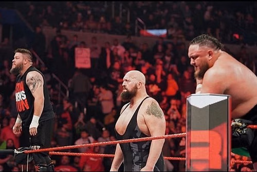 Kevin Owens. The Big Show and Samoa Joe