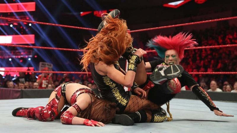 Asuka struck just as the match ended