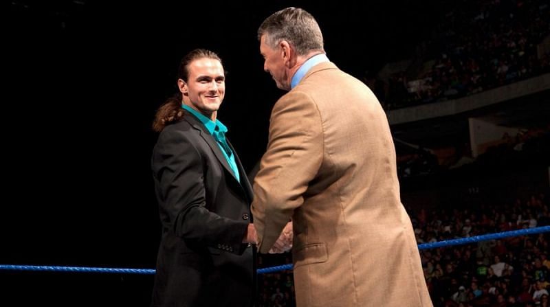 &#039;The Chosen One&#039; Drew McIntyre with Vince McMahon