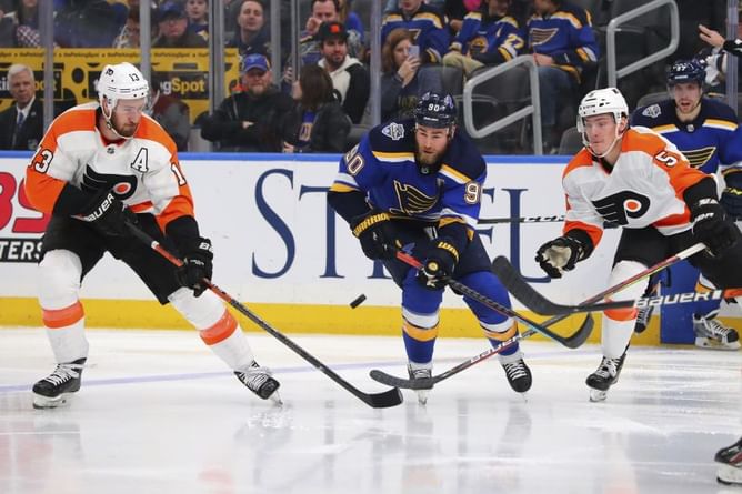 Voracek scores in OT, Flyers beat Blues 4-3
