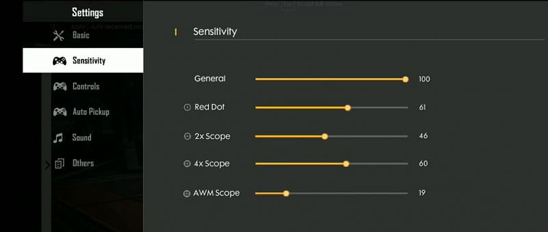 For players who prefer high sensitivity and fluent movement