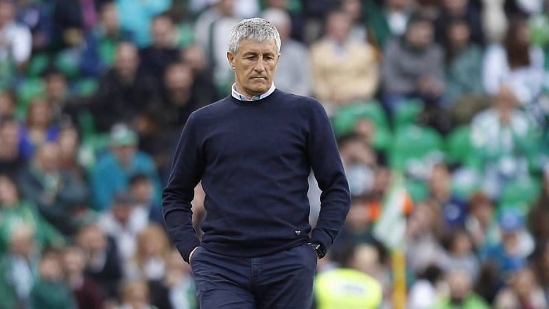 Quique Setien is known for his exciting brand of football