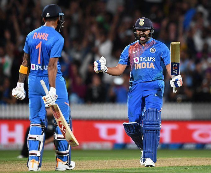 Rohit Sharma hit two sixes of the last two balls of the Super Over to hand an incredible win to India.