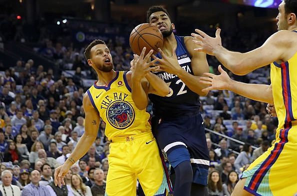 The addition of Karl-Anthony Towns would put the Warriors back in contention