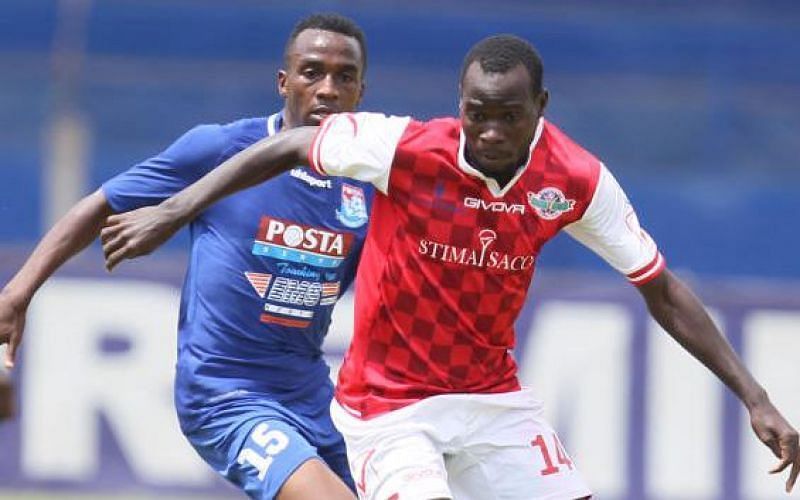 Benson Omala in action for Western Stima in the Kenyan Premier League