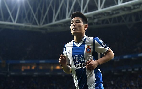 Wu Lei became the first Chinese player to score a competitive goal against Barcelona